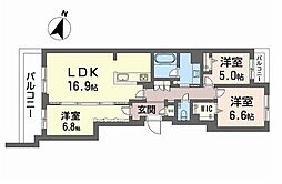 Balloonflower South 3LDKの間取図画像