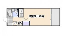ロイヤル隅の浜1番館 ワンルームの間取図画像