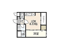 スマイルレジデンス廿日市本町 1LDKの間取図画像