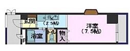 田宮ビル 1Kの間取図画像