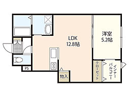 (仮称)和木4丁目アパート 1SDKの間取図画像