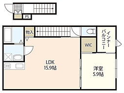(仮称)和木4丁目アパート 1SDKの間取図画像