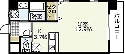 ミロワール舟入 ワンルームの間取図画像