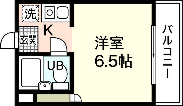 広島県広島市佐伯区三宅1丁目(賃貸マンション1R・3階・15.00㎡)の写真 その2