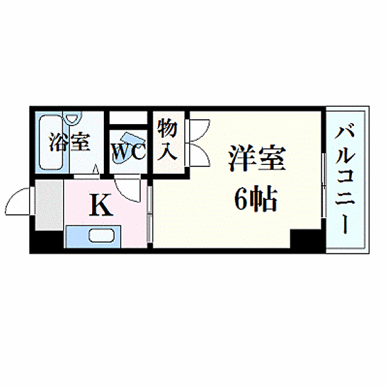 広島県広島市中区中町(賃貸マンション1K・5階・18.91㎡)の写真 その2