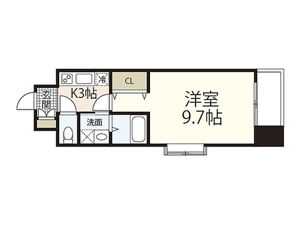 広島県広島市佐伯区五日市中央3丁目(賃貸マンション1K・5階・29.58㎡)の写真 その1