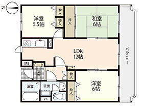 87ｇ　アーバン・ドミール皆賀  ｜ 広島県広島市佐伯区五日市町皆賀（賃貸マンション3LDK・1階・67.89㎡） その2