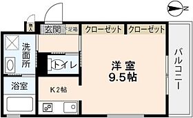 広島県広島市佐伯区吉見園（賃貸アパート1K・2階・29.08㎡） その2