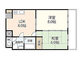 広島県広島市中区榎町（賃貸マンション2LDK・4階・48.50㎡） その2