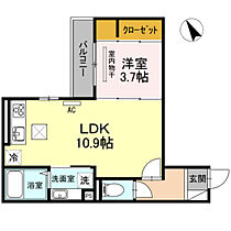 広島県広島市中区吉島東2丁目（賃貸アパート1LDK・1階・37.71㎡） その2