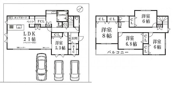 間取りを拡大表示