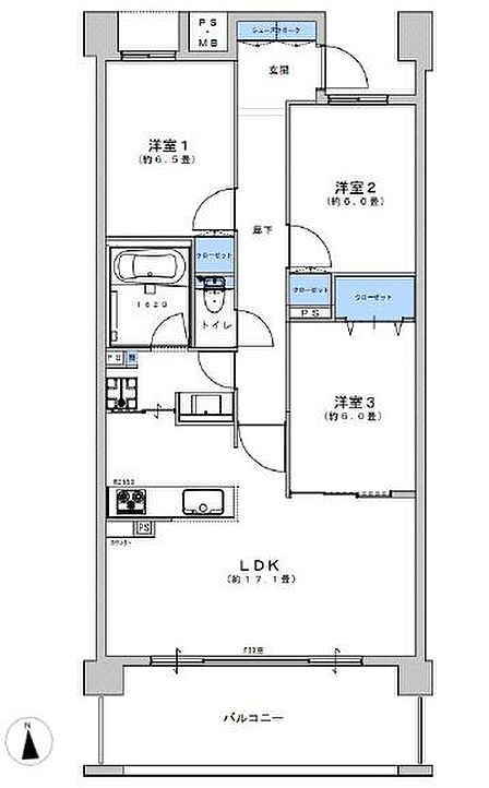 LDK17帖以上!全居室6帖以上の開放感、快適なライフスタイルを。