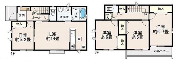 間取りを拡大表示