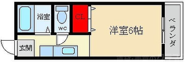 本町ハイツ ｜大阪府寝屋川市萱島本町(賃貸アパート1K・1階・20.46㎡)の写真 その2