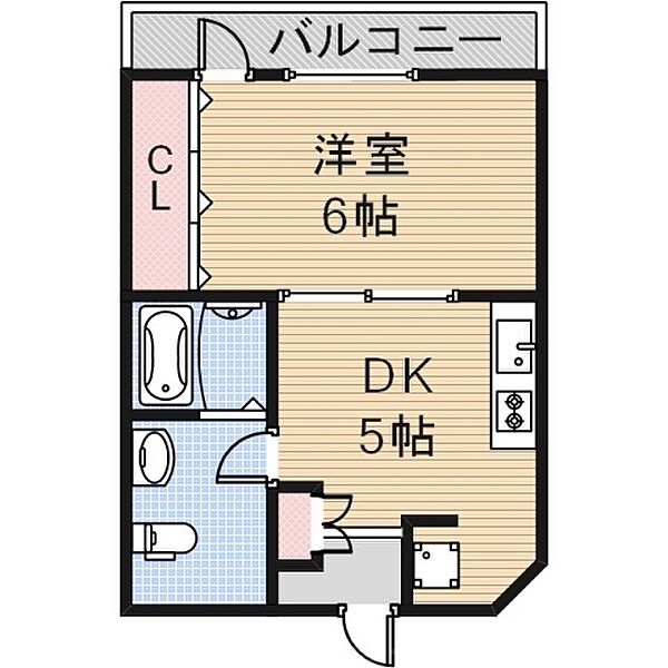 レオンズビル ｜大阪府寝屋川市香里新町(賃貸マンション1DK・7階・32.00㎡)の写真 その2