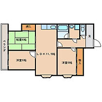 リバーサイド仁和寺  ｜ 大阪府寝屋川市仁和寺本町5丁目18-29（賃貸マンション3LDK・1階・62.00㎡） その2