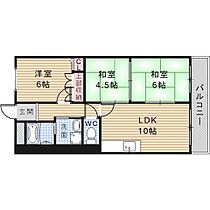 第3林ビル  ｜ 大阪府寝屋川市香里南之町30-1（賃貸マンション3LDK・7階・56.91㎡） その2