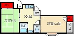 クリアスリー 2Kの間取図画像