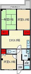 メゾン'92 3DKの間取図画像