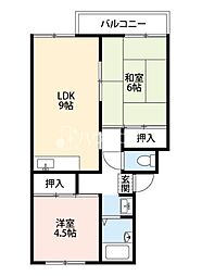 OJ・FLATS・K 2LDKの間取図画像