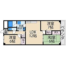 メゾン・プレセア 3LDKの間取図画像
