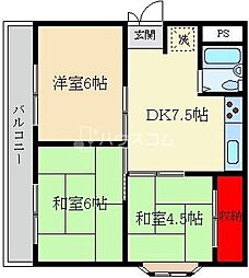 ロイヤルプラザ 3LDKの間取図画像