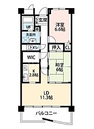 セゾン・エスポワール 2LDKの間取図画像