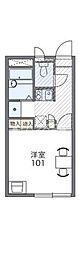 レオパレス桜邸 1Kの間取図画像