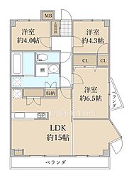 間取図画像 3LDK