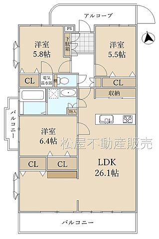 間取り アーバンライフ船町 2階/-