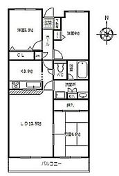 間取図画像 3LDK