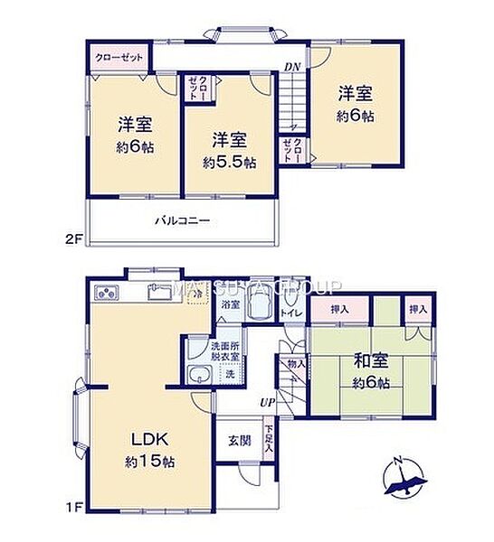 間取りを拡大表示
