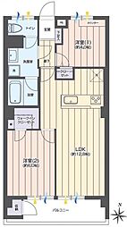 オリエンタルグリーンコーポラス 2LDKの間取図画像