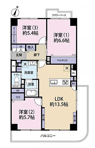 間取り メゾン西永福 3階/-