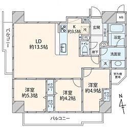 間取図画像 3LDK