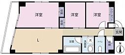 シルバープラザ池袋 3LDKの間取図画像
