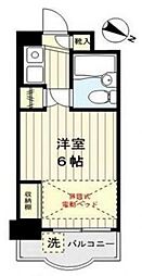 マリオン新宿 ワンルームの間取図画像
