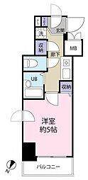 日神パレステージ大井町 1Kの間取図画像