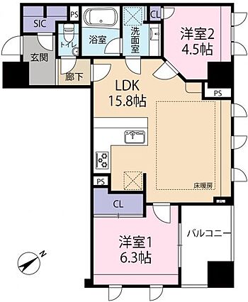 間取図です