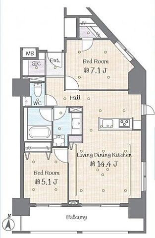 間取り レグノ・セレーノ 4階/-