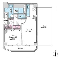 間取図画像 1LDK