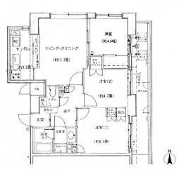 ハイシティ清澄白河ステーションプラザ 3LDKの間取図画像