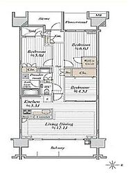 グランドメゾン杉並シーズンシーズン6 3LDKの間取図画像