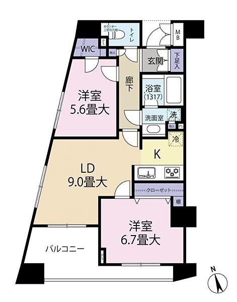 間取りを拡大表示