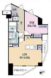 ディオレ西新宿 1LDKの間取図画像