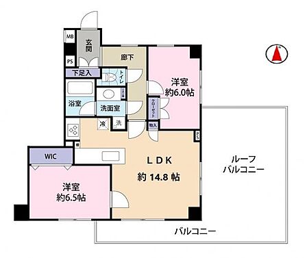 間取図(3方角部屋)