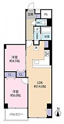 パークハイム東陽町 2LDKの間取図画像