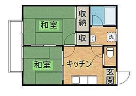 コーポ津久井 203 ｜ 栃木県宇都宮市江曽島1丁目11-9（賃貸アパート2K・2階・33.08㎡） その2