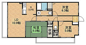 ドルチェ若草 206 ｜ 栃木県宇都宮市若草3丁目（賃貸マンション3LDK・2階・68.93㎡） その2