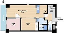 サウンドステージ1st 2LDKの間取図画像